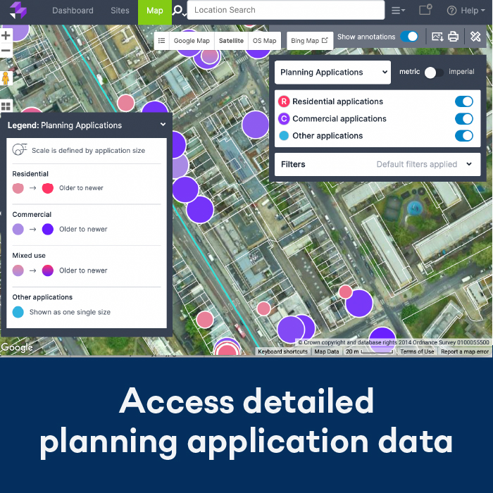 Access detailed planning application data